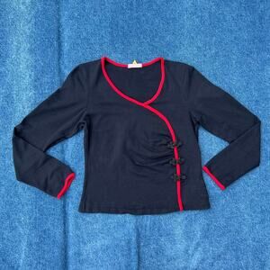 90s Forever 21 mock wrap top